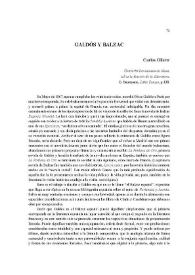 Galdós y Balzac / Carlos Ollero | Biblioteca Virtual Miguel de Cervantes