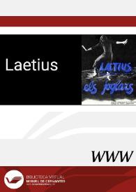 Laetius (1980) [Ficha de espectáculo] | Biblioteca Virtual Miguel de Cervantes