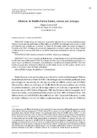 "Misterio" de Emilia Pardo Bazán, novela por entregas / Ángeles Ezama Gil | Biblioteca Virtual Miguel de Cervantes