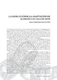 "La dama duende", la adaptación de Alfredo Castellón (1979) / Raquel Martínez Ballestrín | Biblioteca Virtual Miguel de Cervantes