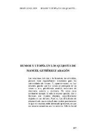 Humor y utopía en los Quijotes de Manuel Gutiérrez Aragón / José Luis Sánchez Noriega | Biblioteca Virtual Miguel de Cervantes