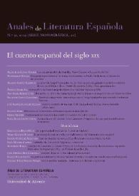 Anales de Literatura Española. Núm. 31, 2019 | Biblioteca Virtual Miguel de Cervantes