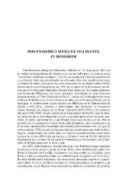 Don Francisco Márquez Villanueva, "in memoriam" / Carlos Martínez-Shaw | Biblioteca Virtual Miguel de Cervantes