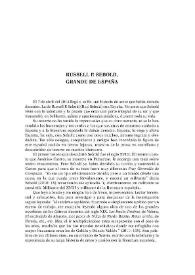 Russell P. Sebold, Grande de España / Borja Rodríguez Gutiérrez | Biblioteca Virtual Miguel de Cervantes