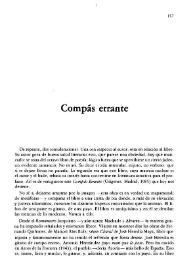 Compás errante / Antonio Enrique | Biblioteca Virtual Miguel de Cervantes