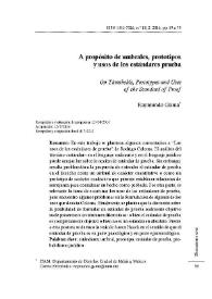 A propósito de umbrales, prototipos y usos de los estándares prueba / Raymundo Gama | Biblioteca Virtual Miguel de Cervantes