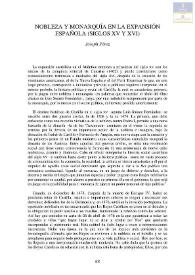 Nobleza y monarquía en la expansión española (siglos XV y XVI) / Joseph Pérez  | Biblioteca Virtual Miguel de Cervantes