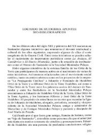 Eduardo de Huidobro. Apuntes bio-bibliográficos / Fernando de Vierna García | Biblioteca Virtual Miguel de Cervantes