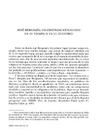 José Bergamín, un cristiano extraviado en su tiempo (y en el nuestro) / Francisco Pérez Gutiérrez | Biblioteca Virtual Miguel de Cervantes