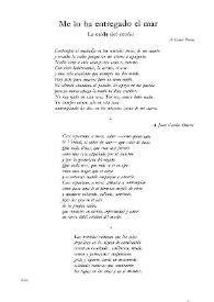 Me lo ha entregado el mar / Juan Vicente Piqueras | Biblioteca Virtual Miguel de Cervantes