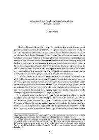 "Leyendas de oro" (1908), antología traducida por Teodoro Llorente / Irene Atalaya Fernández | Biblioteca Virtual Miguel de Cervantes
