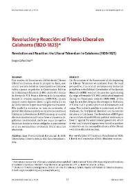  Revolución y Reacción: el Trienio Liberal en Calahorra (1820-1823)  / Sergio Cañas Díez | Biblioteca Virtual Miguel de Cervantes