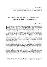 "La Espuma", de Armando Palacio Valdés, como novela de alta sociedad / Ermitas Penas | Biblioteca Virtual Miguel de Cervantes
