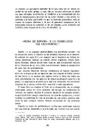 "Hora de España" o la posibilidad del humanismo / Horacio Salas | Biblioteca Virtual Miguel de Cervantes