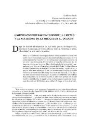 Algunas consideraciones sobre la licitud y la necesidad de la milicia en el "Quijote" / Guillermo Serés | Biblioteca Virtual Miguel de Cervantes