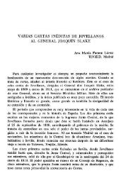 Varias cartas inéditas de Jovellanos al general Joaquín Blake / Ana María Freire López | Biblioteca Virtual Miguel de Cervantes