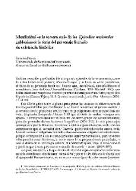 Mendizábal en la tercera serie de los "Episodios Nacionales" galdosianos: la forja del personaje literario de existencia histórica / Ermitas Penas | Biblioteca Virtual Miguel de Cervantes