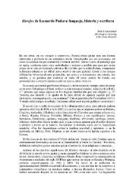 "Herejes" de Leonardo Padura: lenguaje, historia y escritura / José Schraibman | Biblioteca Virtual Miguel de Cervantes