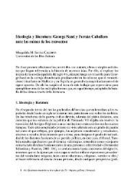 Ideología y literatura: George Sand y Fernán Caballero / Margalida M. Socías Colomar | Biblioteca Virtual Miguel de Cervantes