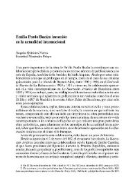 Emilia Pardo Bazán: incursión en la actualidad internacional / Ángeles Quesada Novás | Biblioteca Virtual Miguel de Cervantes
