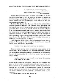 Doctor Glas, crónica de una incomunicación / Eugenio Cobo | Biblioteca Virtual Miguel de Cervantes
