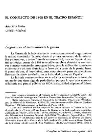 El conflicto de 1808 en el teatro español / Ana M.ª Freire | Biblioteca Virtual Miguel de Cervantes