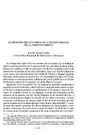 La memoria de la Guerra de la Independencia en la narrativa breve / Ana M.ª Freire López | Biblioteca Virtual Miguel de Cervantes