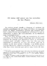 El tema del amor en las novelas de los Pazos / Marina Mayoral | Biblioteca Virtual Miguel de Cervantes