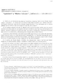 "Justiciero" y "Mateo Falcone": ¿influencia o coincidencia? / Marina Mayoral | Biblioteca Virtual Miguel de Cervantes