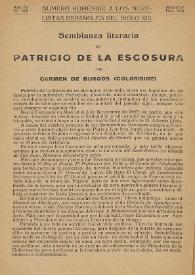Semblanza literaria de Patricio de la Escosura / por Carmen de Burgos (Colombine) | Biblioteca Virtual Miguel de Cervantes