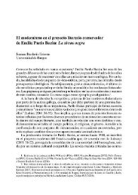 El modernismo en el proyecto literario conservador de Emlia Pardo Bazán: "La sirena negra" / Susana Bardavío Estevan | Biblioteca Virtual Miguel de Cervantes