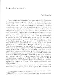 La movida no existe / Pedro Almodóvar | Biblioteca Virtual Miguel de Cervantes