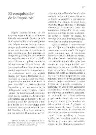 El conquistador de lo imposible / Isabel de Armas | Biblioteca Virtual Miguel de Cervantes