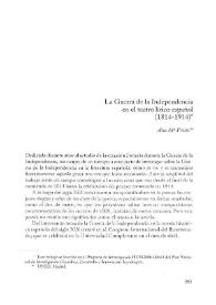 La Guerra de la Independencia en el teatro lírico español (1814-1914) / Ana María Freire López | Biblioteca Virtual Miguel de Cervantes