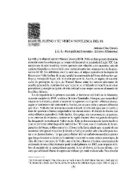 Manuel Bueno y su visión novelesca del 98 / Antonio Cruz Casado | Biblioteca Virtual Miguel de Cervantes