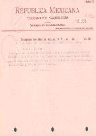 Más información sobre Telegrama de Álvaro Obregón a Francisco J. Múgica. Querétaro (México), 22 de marzo de 1916
