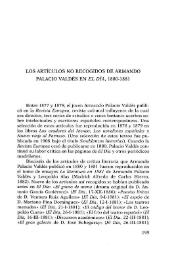 Los artículos no recogidos de Armando Palacio Valdés en "El Día", 1880-1881 / Brian J. Dendle | Biblioteca Virtual Miguel de Cervantes