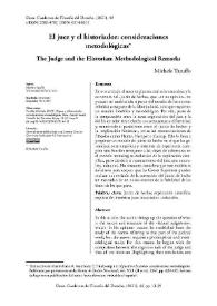 El juez y el historiador: consideraciones metodológicas / Michele Taruffo | Biblioteca Virtual Miguel de Cervantes