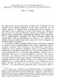 Los usos de la autobiografía: monjas y beatas en la Cataluña moderna / James S. Amelang | Biblioteca Virtual Miguel de Cervantes