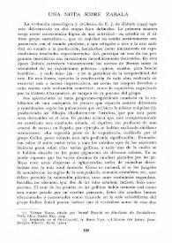 Una nota sobre Zabala / María Aurora Márquez | Biblioteca Virtual Miguel de Cervantes