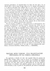 Rafael Soto Vergés: una reanudación necesaria en la poesía española / Francisco Lucio | Biblioteca Virtual Miguel de Cervantes