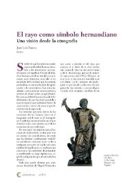 El rayo como símbolo hernandiano. Una visión desde la etnografía / José Luis Puerto | Biblioteca Virtual Miguel de Cervantes