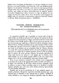 Manuel Bueno, emigrante en Hispanoamérica (Fragmentos de unas memorias que no se llegaron a escribir) / José García Mercadal | Biblioteca Virtual Miguel de Cervantes