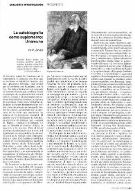 La autobiografía como suplemento: Unamuno / Iris M. Zavala | Biblioteca Virtual Miguel de Cervantes
