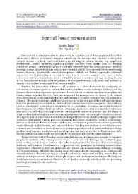 Special Issue presentation / Sandra Ricart y Bas Amelung | Biblioteca Virtual Miguel de Cervantes