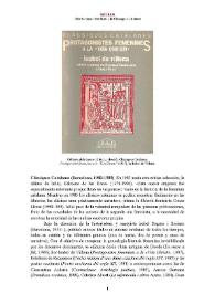 Clàssiques Catalanes [colección de la editorial laSal, Edicions de les Dones] (Barcelona, 1983-1989) [Semblanza]
 / Pilar Godayol  | Biblioteca Virtual Miguel de Cervantes
