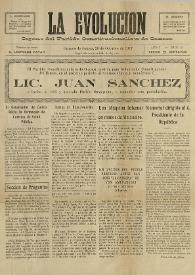 La Evolución: Órgano del Partido Constitucionalista de Oaxaca. Año I, núm. 15, 28 de octubre de 1917 | Biblioteca Virtual Miguel de Cervantes