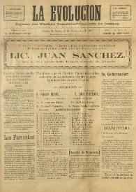 La Evolución: Órgano del Partido Constitucionalista de Oaxaca. Año I, núm. 18, 25 de noviembre de 1917 | Biblioteca Virtual Miguel de Cervantes