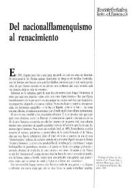 Del nacionalflamenquismo al renacimiento / Ángel Álvarez Caballero | Biblioteca Virtual Miguel de Cervantes