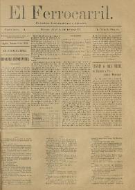 El Ferrocarril : periódico independiente y liberal. Cuarta época, tomo I, núm. 83, 16 de octubre de 1898 | Biblioteca Virtual Miguel de Cervantes